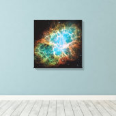 Krabnevel - Hubble-telescoop Canvas Afdruk (Insitu (Houten vloer))