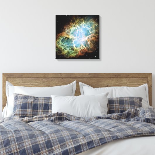 Krabnevel - Hubble-telescoop Canvas Afdruk (Insitu (Slaapkamer))
