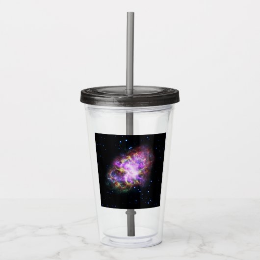 Krabnevel supernova restant Hubble Composiet Acryl Drinkbeker (Voorkant)