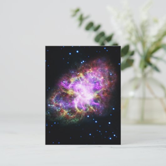 Krabnevel supernova restant Hubble Composiet Briefkaart (Staand voorkant)
