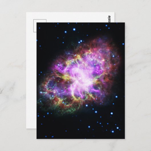 Krabnevel supernova restant Hubble Composiet Briefkaart (Voorkant / Achterkant)