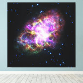 Krabnevel supernova restant Hubble Composiet Canvas Afdruk (Insitu (Houten vloer))