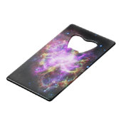 Krabnevel supernova restant Hubble Composiet Creditkaart Flessenopener (Voorkant Gekanteld)