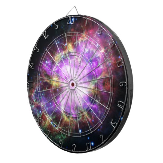 Krabnevel supernova restant Hubble Composiet Dartbord (Voorkant Rechts)