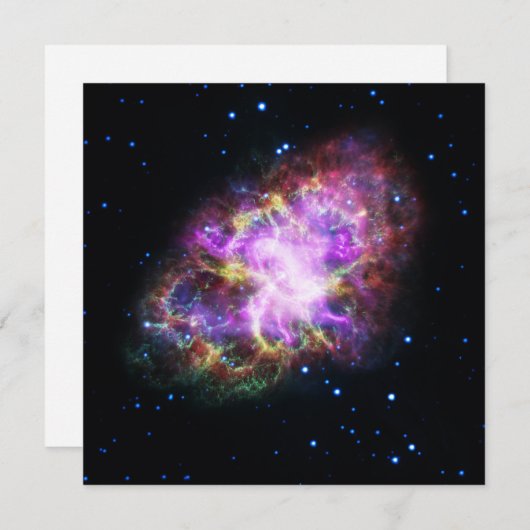 Krabnevel supernova restant Hubble Composiet Feestdagenkaart (Voorkant / Achterkant)