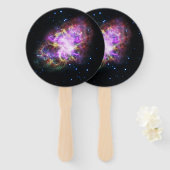 Krabnevel supernova restant Hubble Composiet Handwaaier (Voorkant en achterkant)