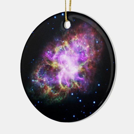 Krabnevel supernova restant Hubble Composiet Keramisch Ornament (Links)