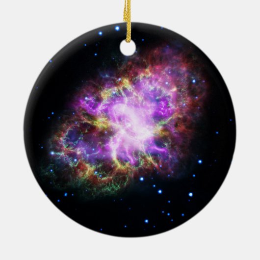 Krabnevel supernova restant Hubble Composiet Keramisch Ornament (Achterkant)