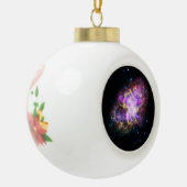 Krabnevel supernova restant Hubble Composiet Keramische Bal Ornament (Links)