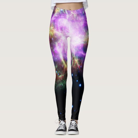 Krabnevel supernova restant Hubble Composiet Leggings (Voorkant)