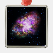 Krabnevel supernova restant Hubble Composiet Metalen Ornament (Voorkant)