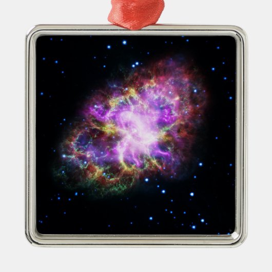 Krabnevel supernova restant Hubble Composiet Metalen Ornament (Voorkant)