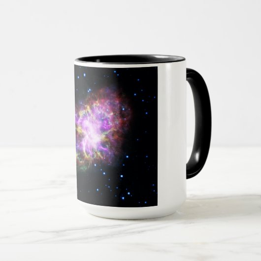 Krabnevel supernova restant Hubble Composiet Mok (Voorkant rechts)