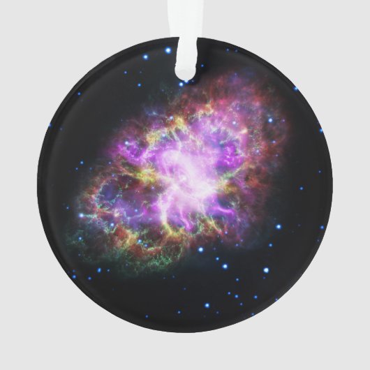 Krabnevel supernova restant Hubble Composiet Ornament (achterkant)