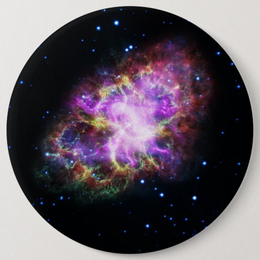 Krabnevel supernova restant Hubble Composiet Ronde Button 6,0 Cm (Voorkant)