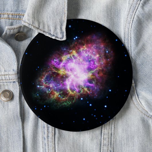 Krabnevel supernova restant Hubble Composiet Ronde Button 6,0 Cm (In situ)