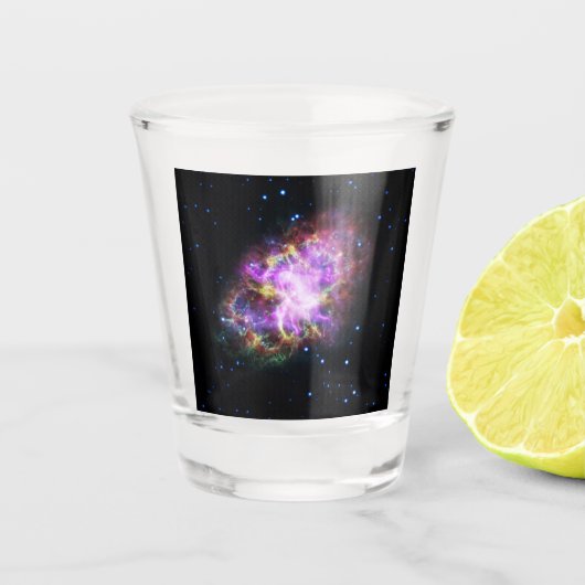 Krabnevel supernova restant Hubble Composiet Shot Glas (Voorkant)