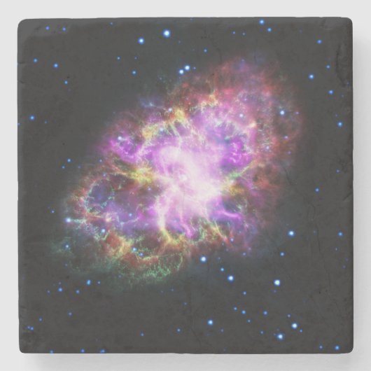 Krabnevel supernova restant Hubble Composiet Stenen Onderzetter (Voorkant)