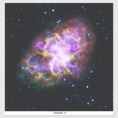 Krabnevel supernova restant Hubble Composiet Sticker (Vel)