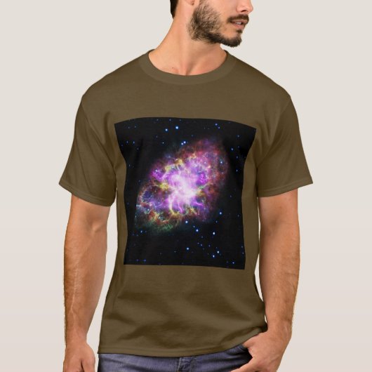 Krabnevel supernova restant Hubble Composiet T-shirt (Voorkant)