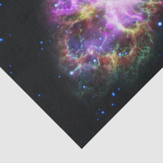 Krabnevel supernova restant Hubble Composiet Tissuepapier (Detail)