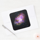 Krabnevel supernova restant Hubble Composiet Vierkante Sticker (Envelop)