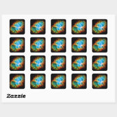 Krabnevel Supernova Restant Hubble Ruimtefoto Vierkante Sticker (Vel)