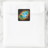 Krabnevel Supernova Restant Hubble Ruimtefoto Vierkante Sticker (Tas)