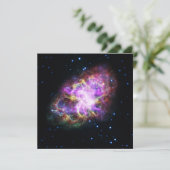 Krabnevel Supernovarest Hubble Composiet Feestdagenkaart (Staand voorkant)