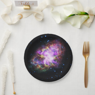 Krabnevel Supernovarest Hubble-composiet Papieren Bordje