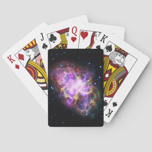 Krabnevel Supernovarestant Hubble Composiet Pokerkaarten (Achterkant)