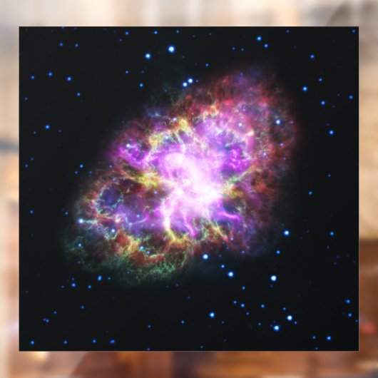Krabnevel Supernovarestant Hubble Composiet Raamsticker (Vel 2)