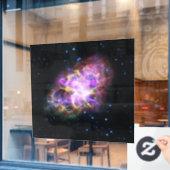 Krabnevel Supernovarestant Hubble Composiet Raamsticker (Cafe Raam)