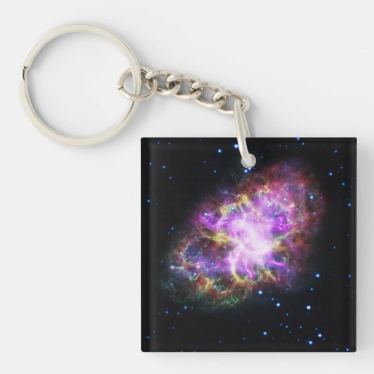 Krabnevel Supernovarestant Hubble Composiet Sleutelhanger (voorkant)