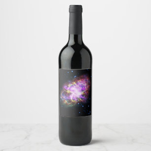 Krabnevel Supernovarestant Hubble Composiet Wijn Etiket