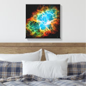 Krabnevel Supernovarestant Hubble-ruimtestfoto Canvas Afdruk (Insitu (Slaapkamer))