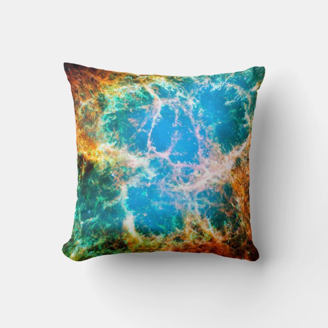 Krabnevel Supernovarestant Hubble-ruimtestofoto Kussen (Voorkant)
