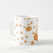 krabpatroon-mok koffiemok (Voorkant links)