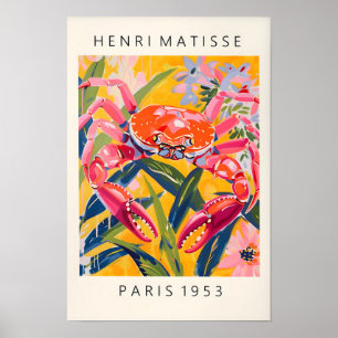 Krabprint, Strandleuk Dopaminedecor, Matisse-poste Poster