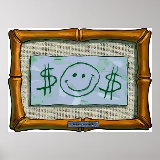 Krabs First Dollar Poster (Voorkant)