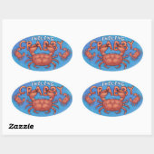 Krabsticker Ovale Sticker (Vel)