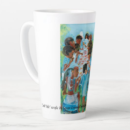 "Krabtafel" Latte Mok (Linkerhoek)