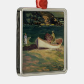 Krabvissers in Cape Elizabeth, Maine Metalen Ornament (Rechts)