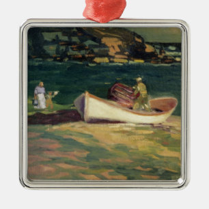 Krabvissers in Cape Elizabeth, Maine Metalen Ornament
