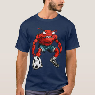 Krabvoetbal / voetballer krab T-shirt