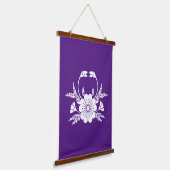 Krabvormige kersenbloesem (EDO) Hangend Wandkleed (Gebogen)