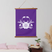 Krabvormige kersenbloesem (EDO) Hangend Wandkleed (Slaapkamer)