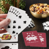 Krabvormige pioen pokerkaarten (Insitu)
