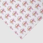 Krabweefsel papier blauw Waterverf patroonstrand (Detail)