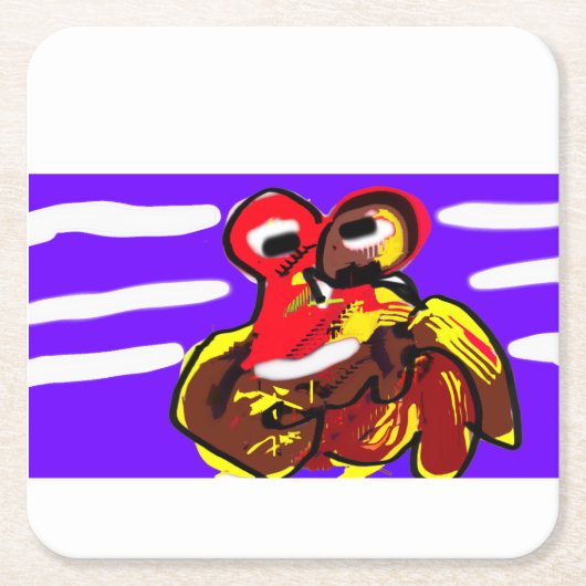 Krabzomer Kartonnen Onderzetters (Voorkant)